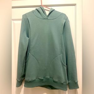 Latched Mama breast feeding or pumping hoodie sweatshirt - XL green